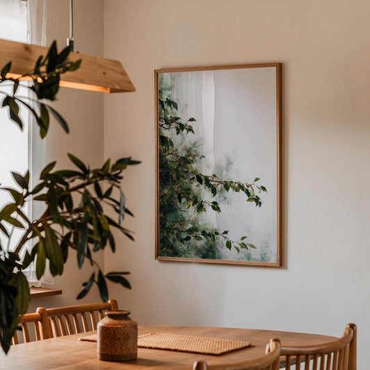 Refined Botanical Composition Print: Graceful Branch Study