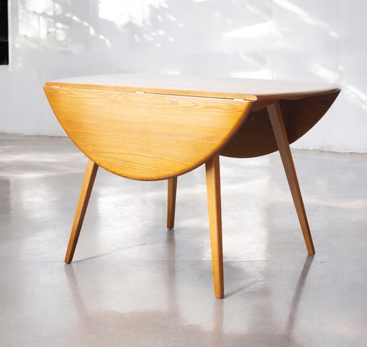 Round Ercol Drop Leaf Table