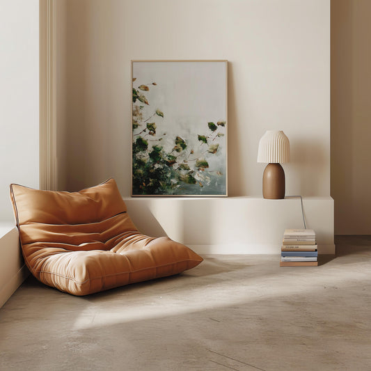 Botanical Leaves Print Autumn Movement Art Falling Foliage Wall