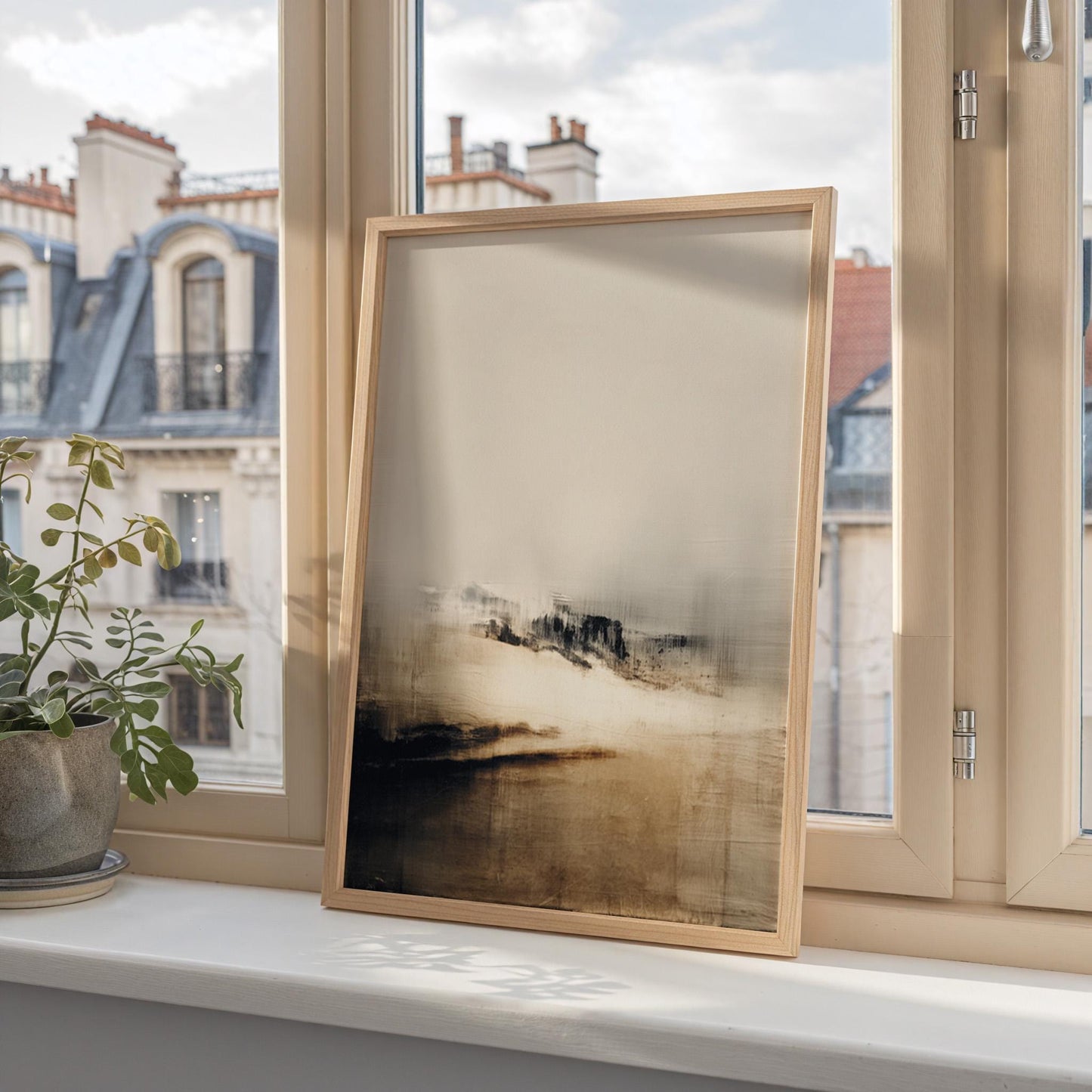 Abstract Lake Landscape Print