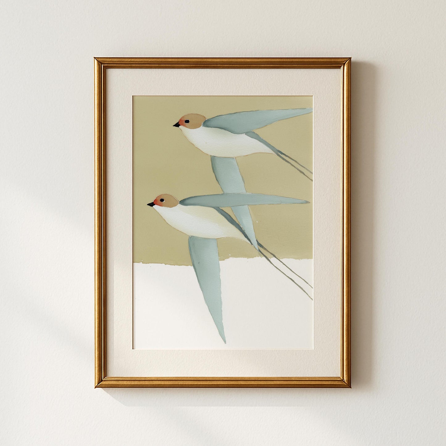 Flying Swallows Print