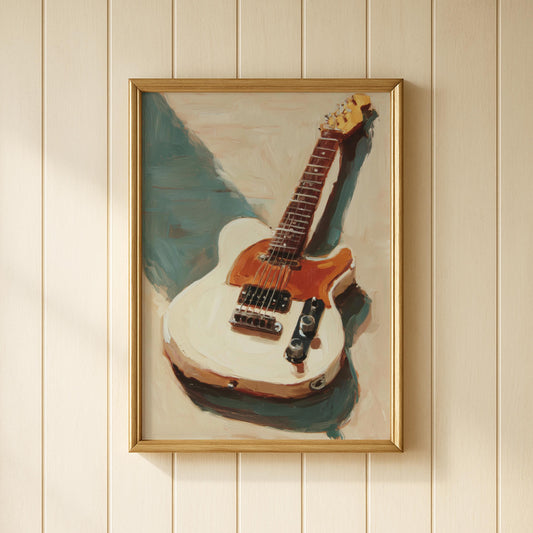 Electric Guitar Print Print for Home or Studio