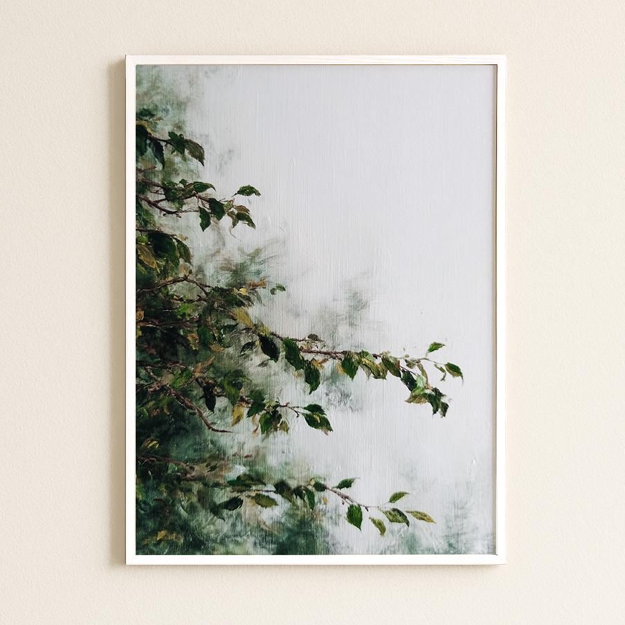 Refined Botanical Composition Print: Graceful Branch Study