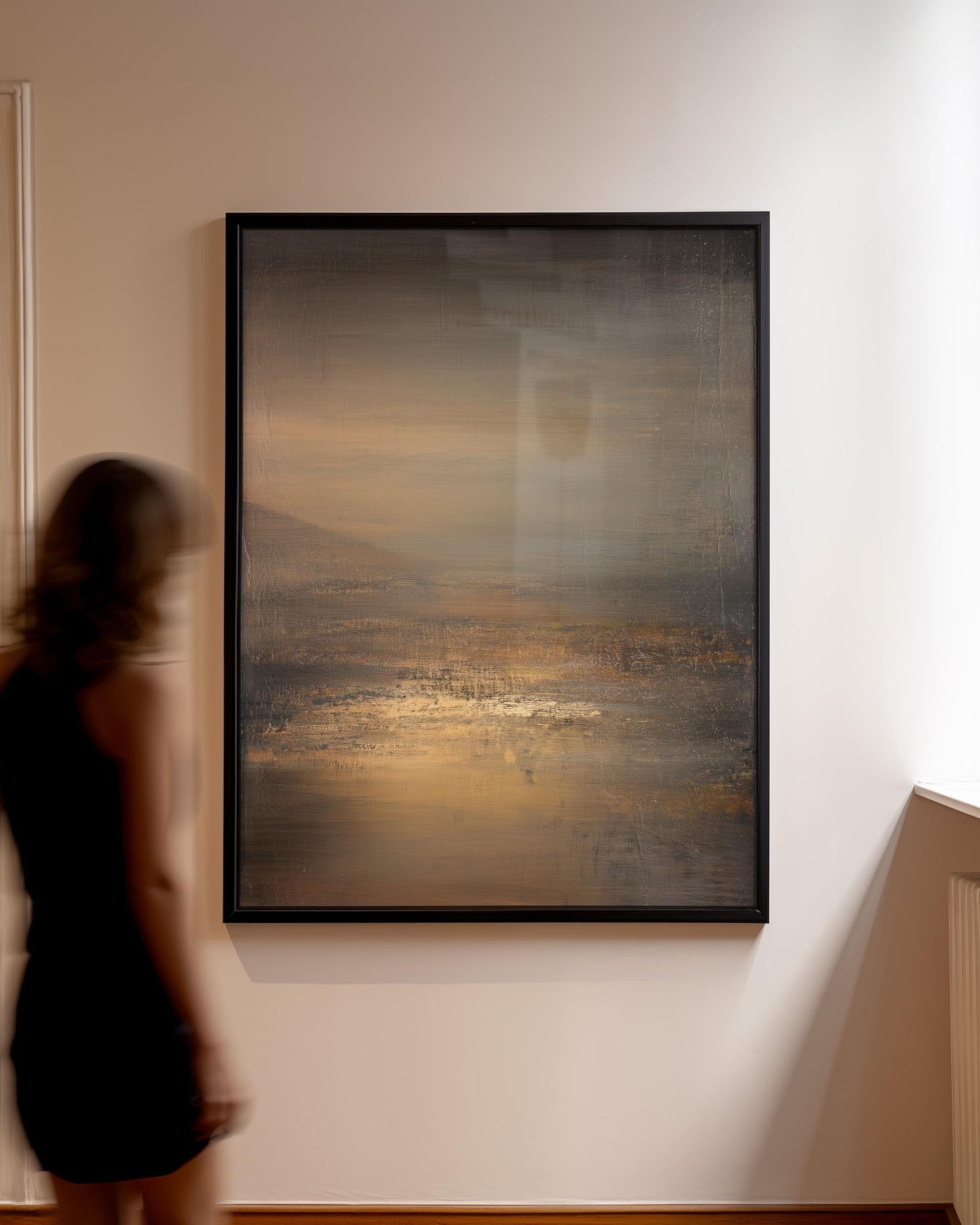 Abstract Horizon Print Atmospheric Landscape Modern Earth Tone Minimalist Contemporary Wall Art Decor Painting