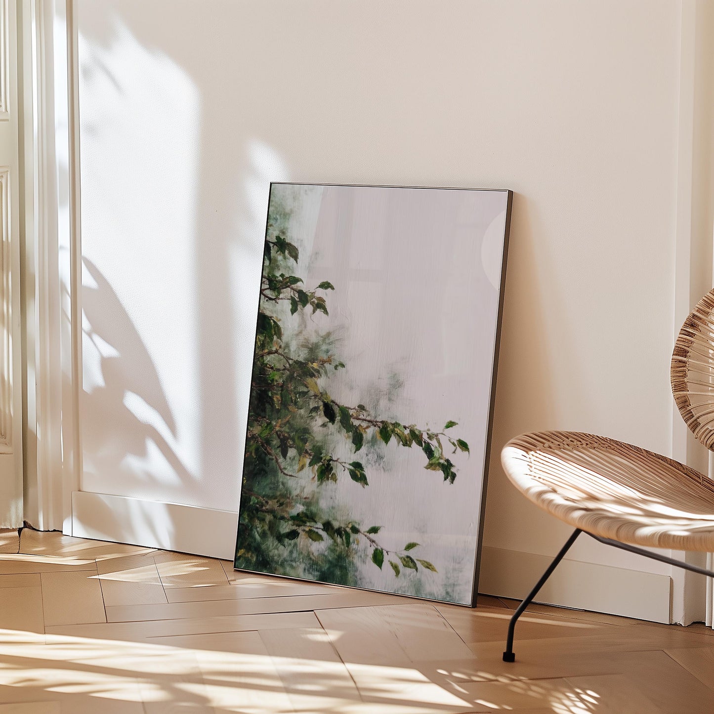 Refined Botanical Composition Print: Graceful Branch Study