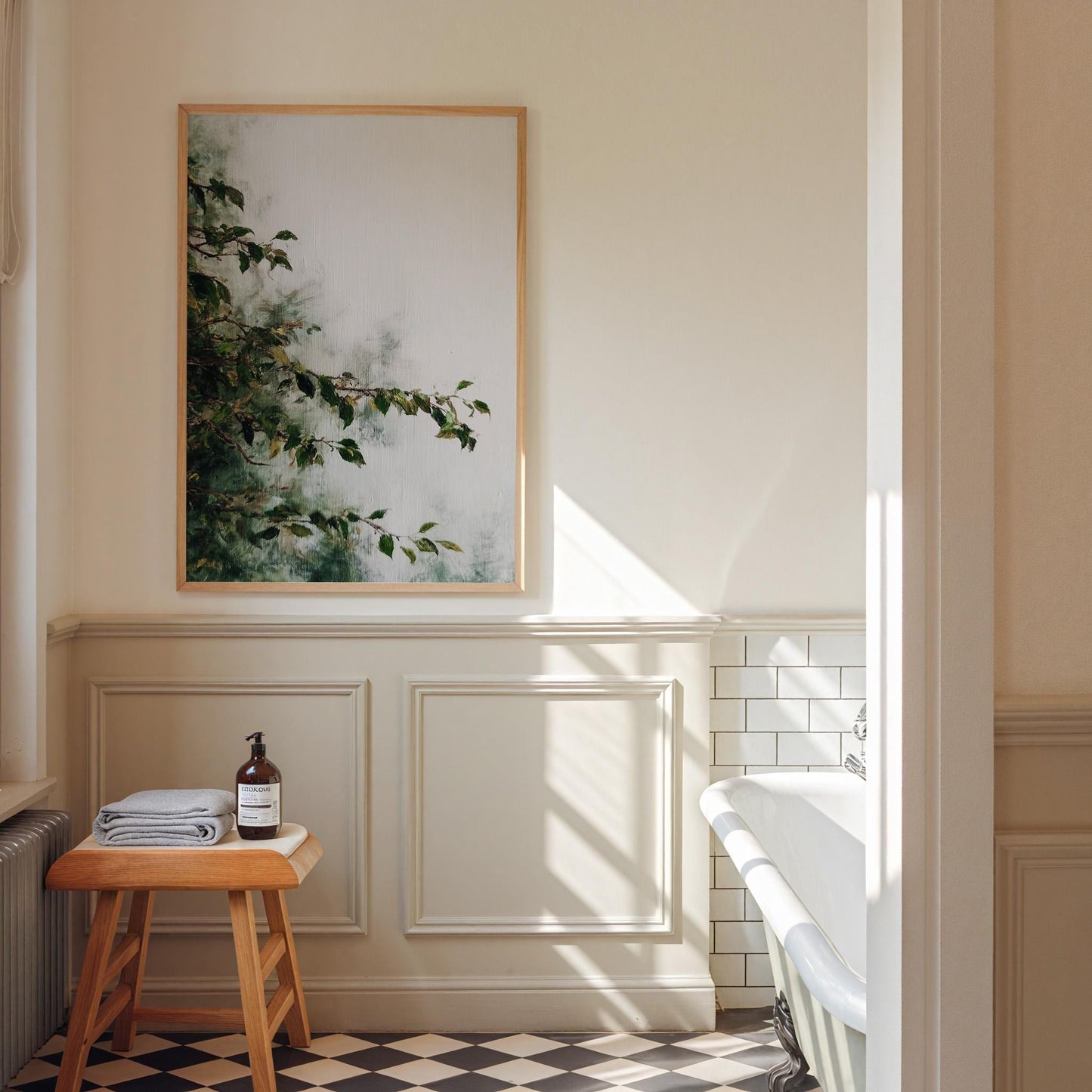 Refined Botanical Composition Print: Graceful Branch Study