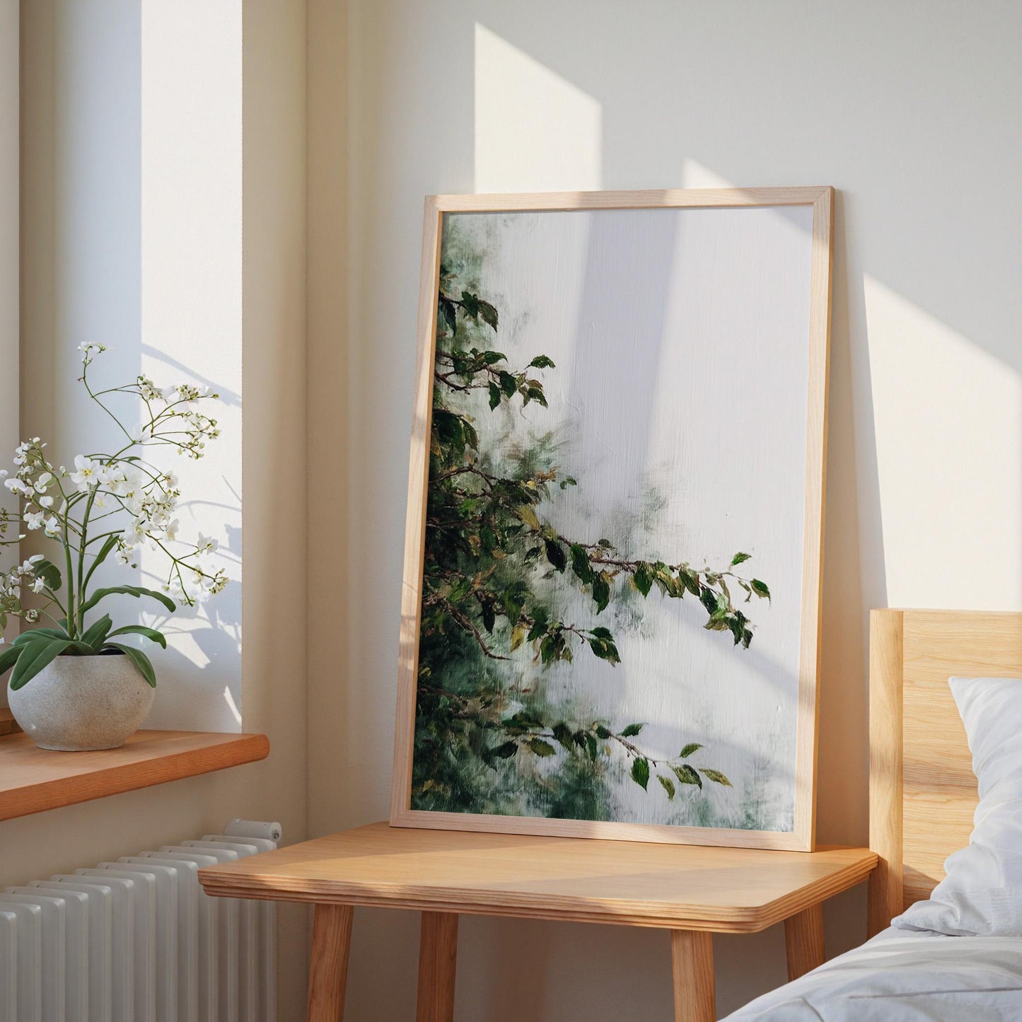 Refined Botanical Composition Print: Graceful Branch Study