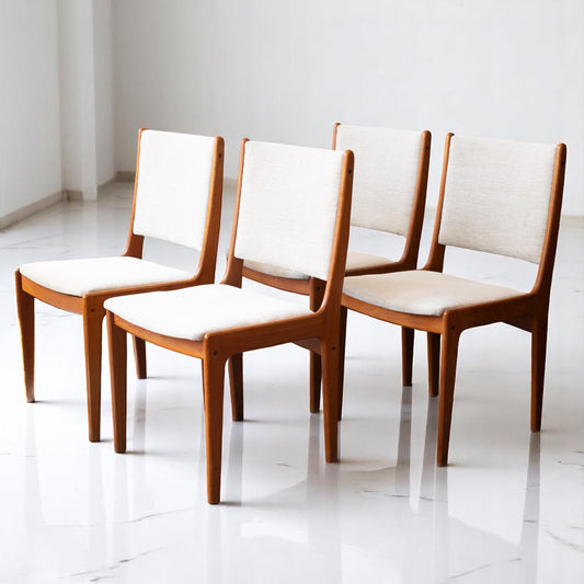 Set of 4 Mid-Century Modern Teak Dining Chairs by Johannes Andersen for Uldum Møbelfabrik