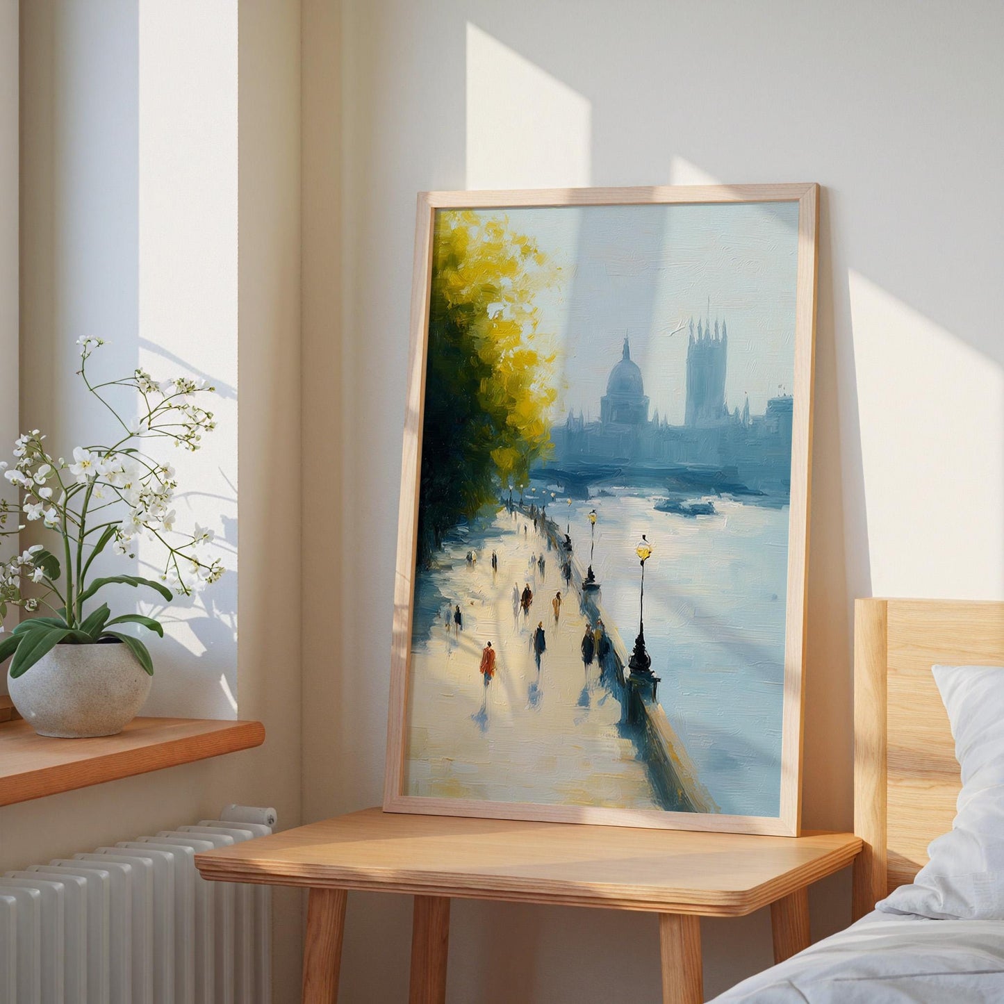 Thames River Art Print: South Bank, London - British Landscape