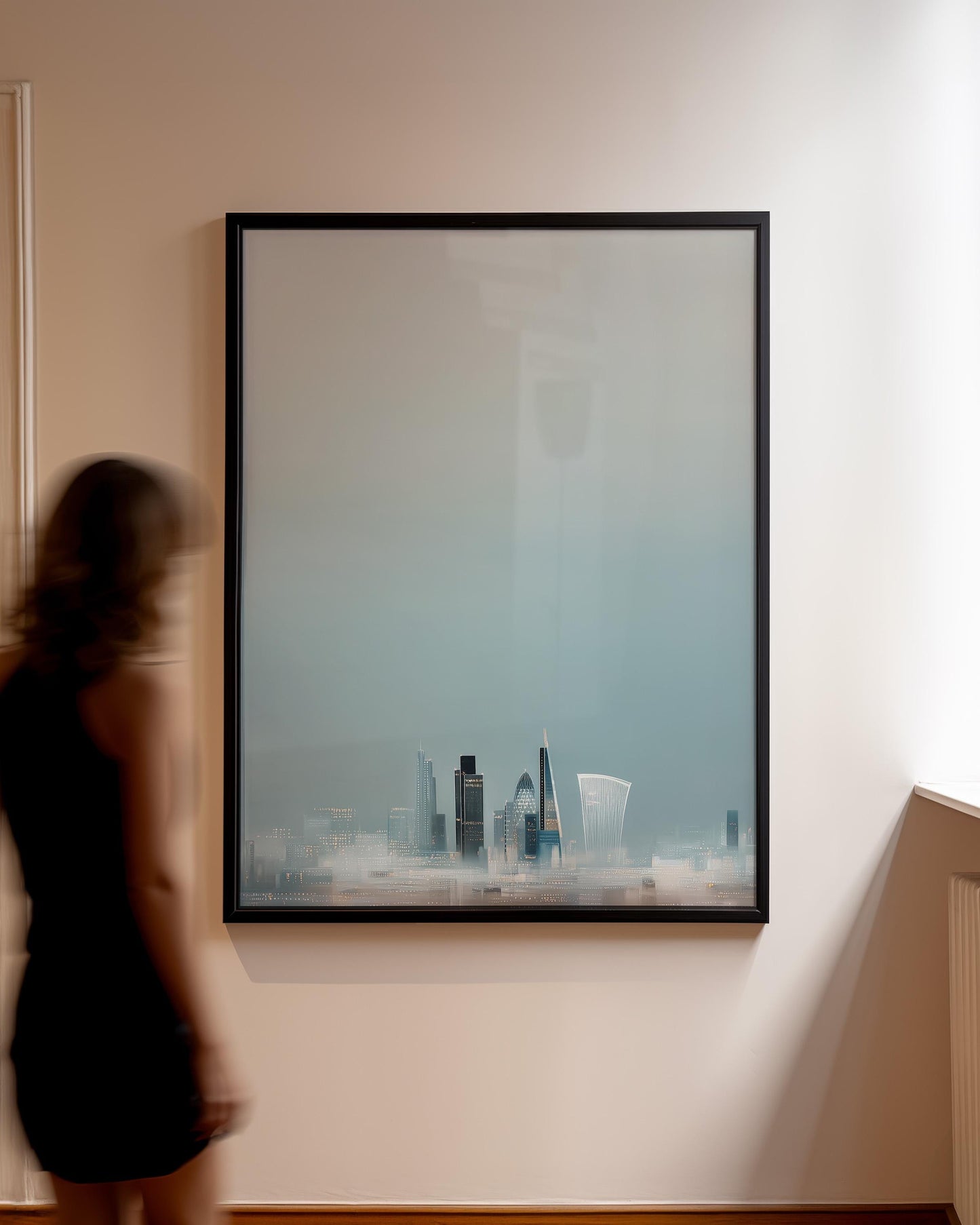 London Skyline at Dusk Print Contemporary Cityscape Art Modern London Architecture Wall Art Urban Photography Style
