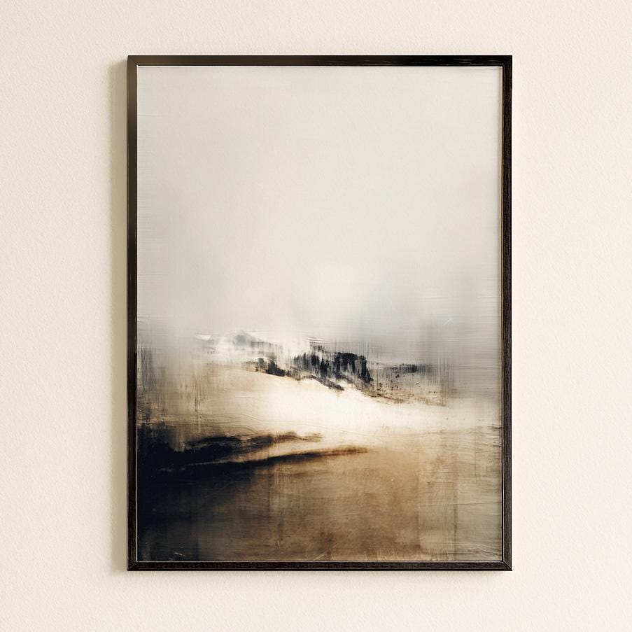 Abstract Lake Landscape Print