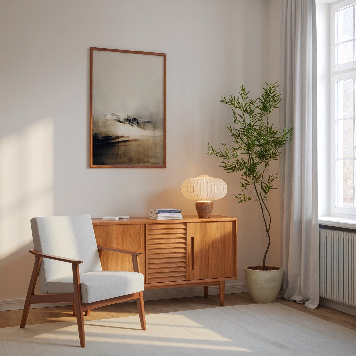 Abstract Lake Landscape Print