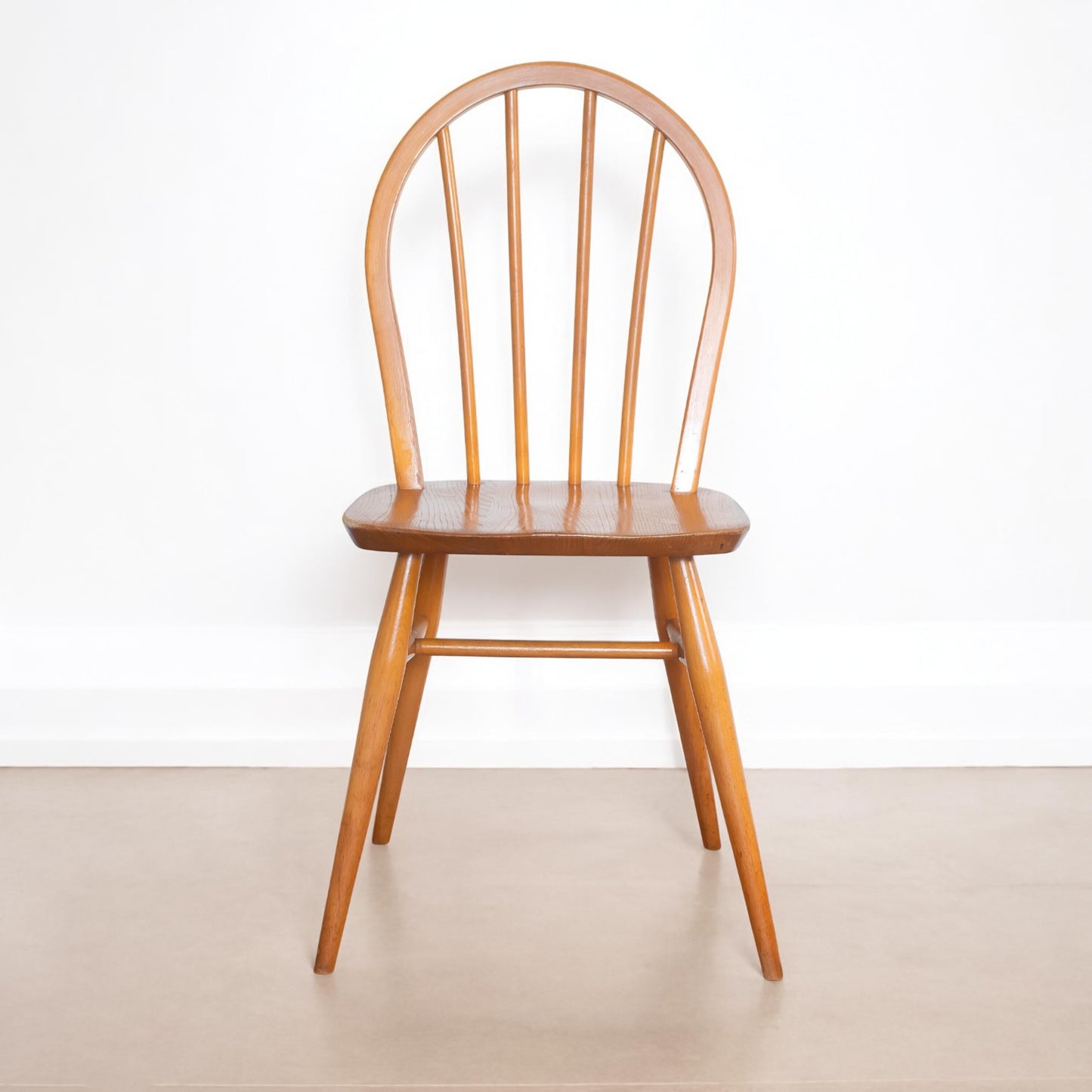 Set of Four Ercol 'Windsor' Dining Chairs, Set of 4, Mid Century Chairs