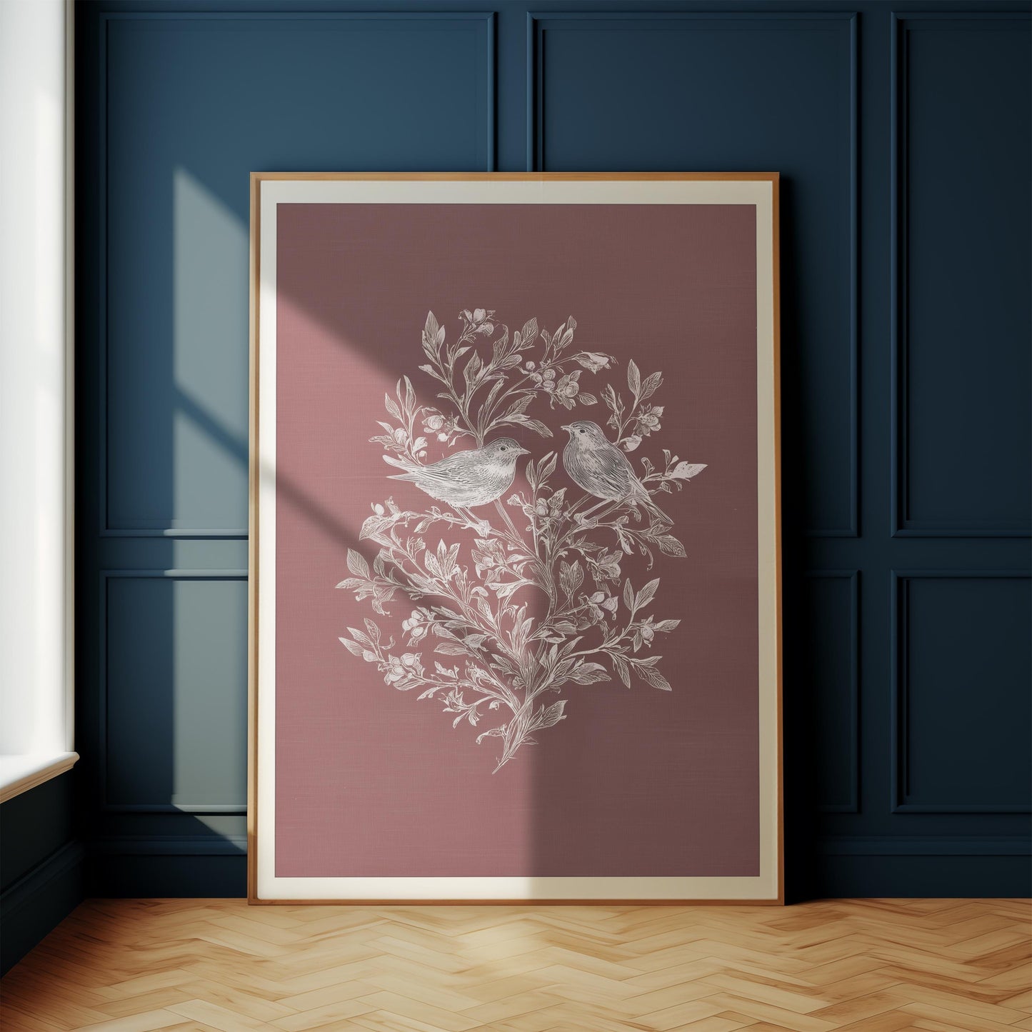 Vintage Bird Botanical Print