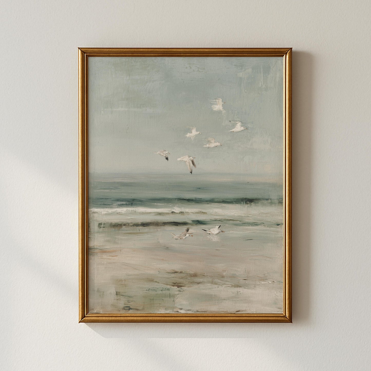Seagulls Coastal Print