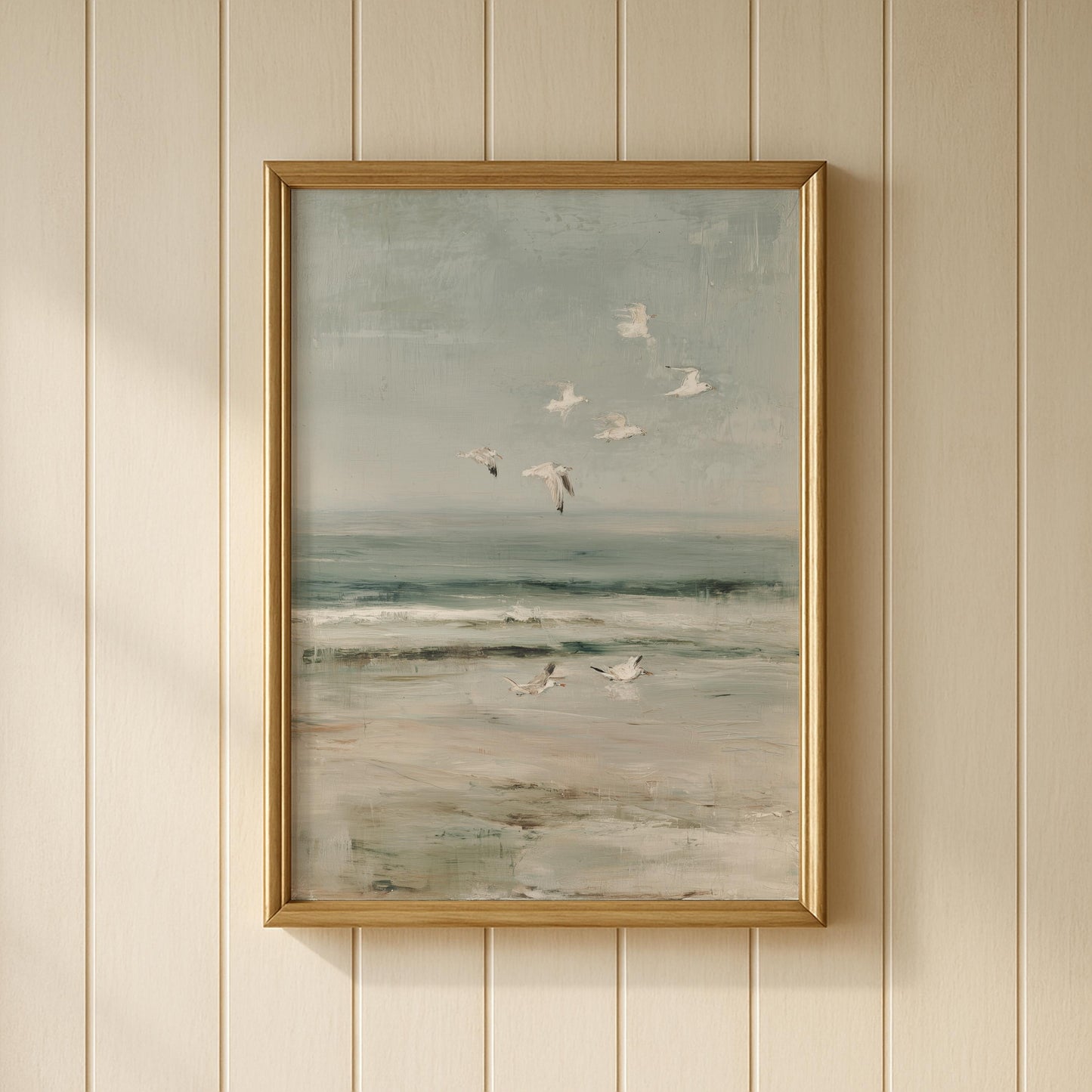 Seagulls Coastal Print