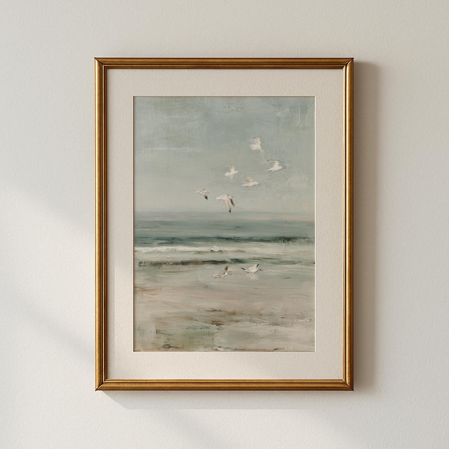 Seagulls Coastal Print