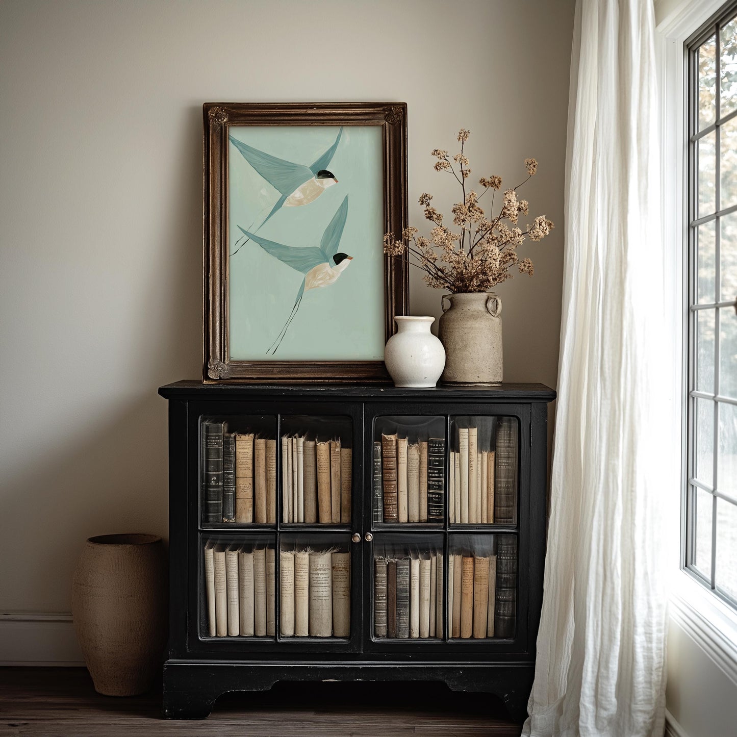 Swallows In Flight Print