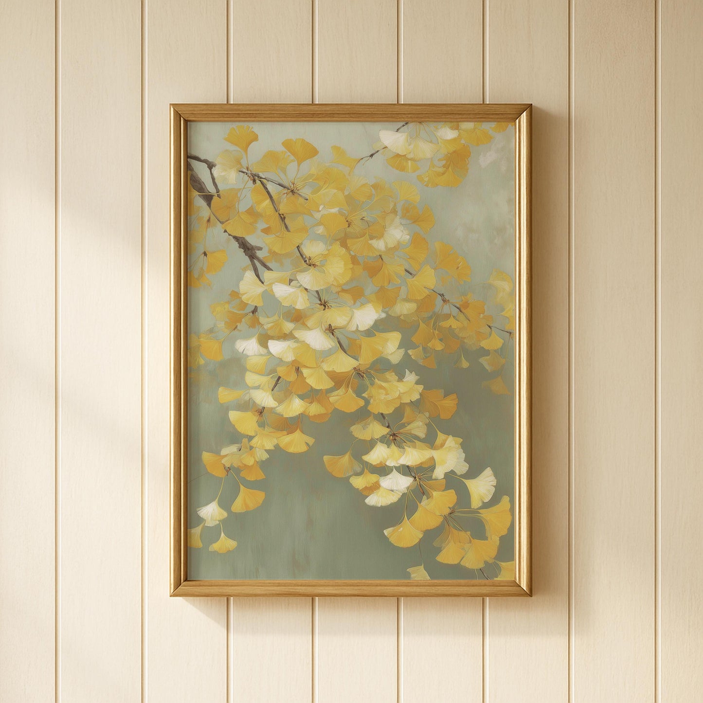 Japanese Ginkgo Leaves Print