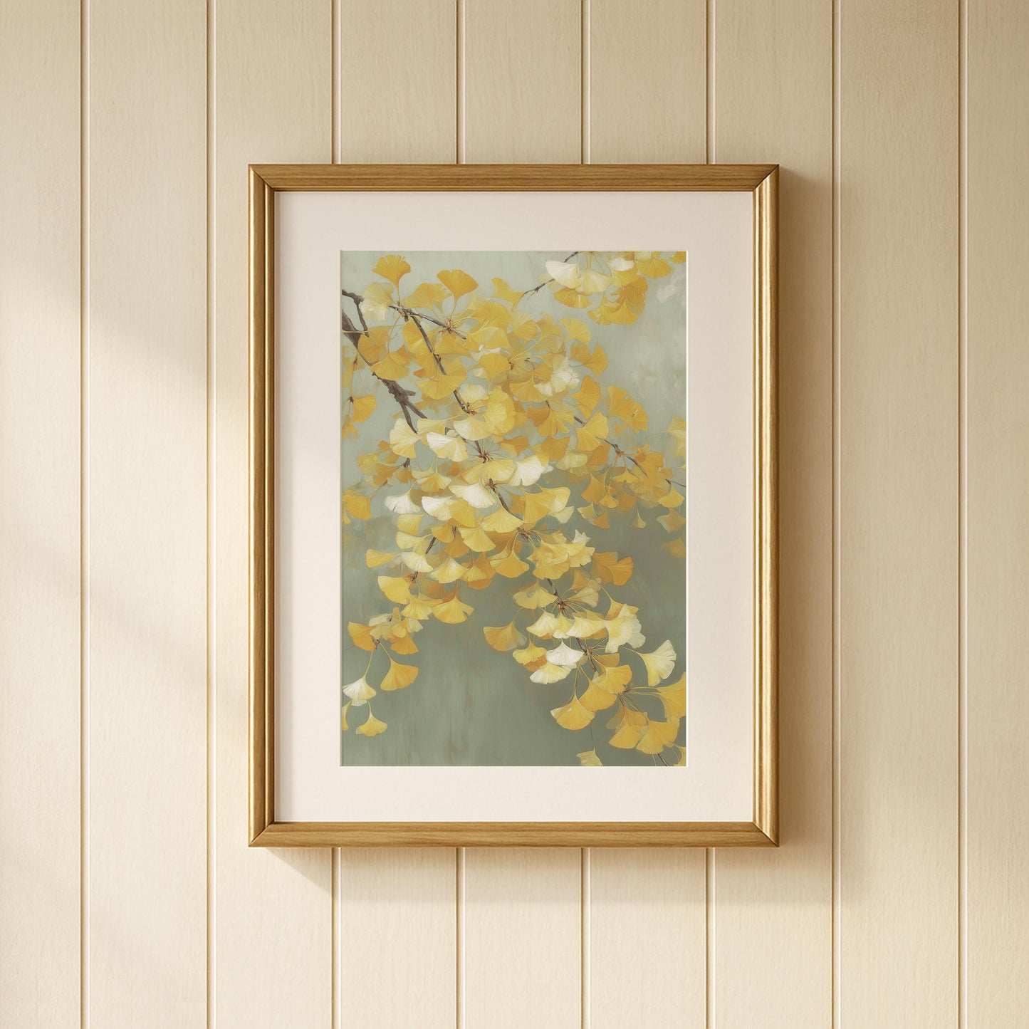 Japanese Ginkgo Leaves Print