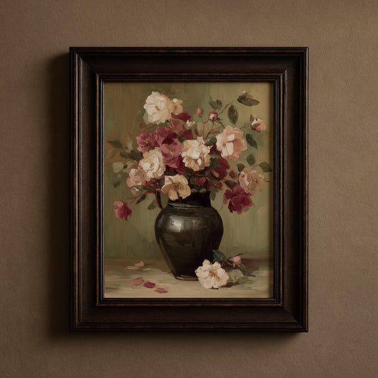 Vintage Flower Bouquet Print