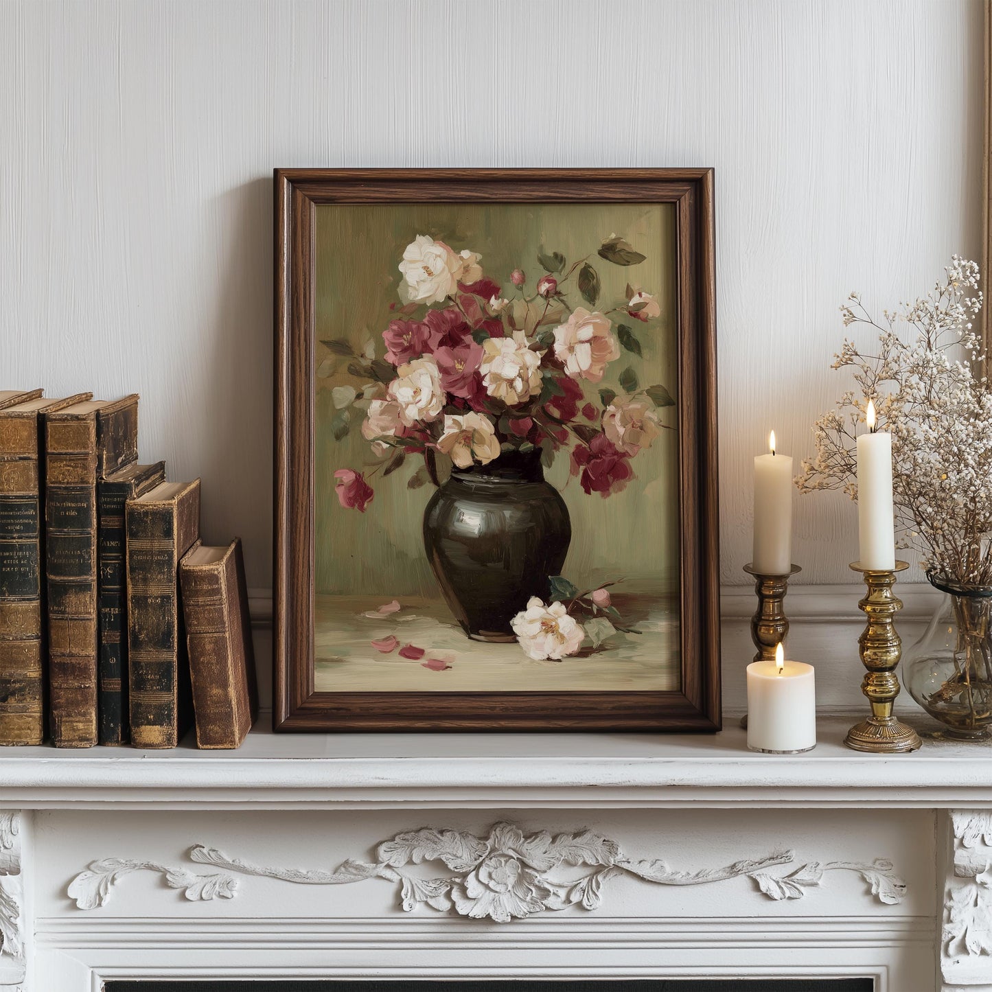 Vintage Flower Bouquet Print