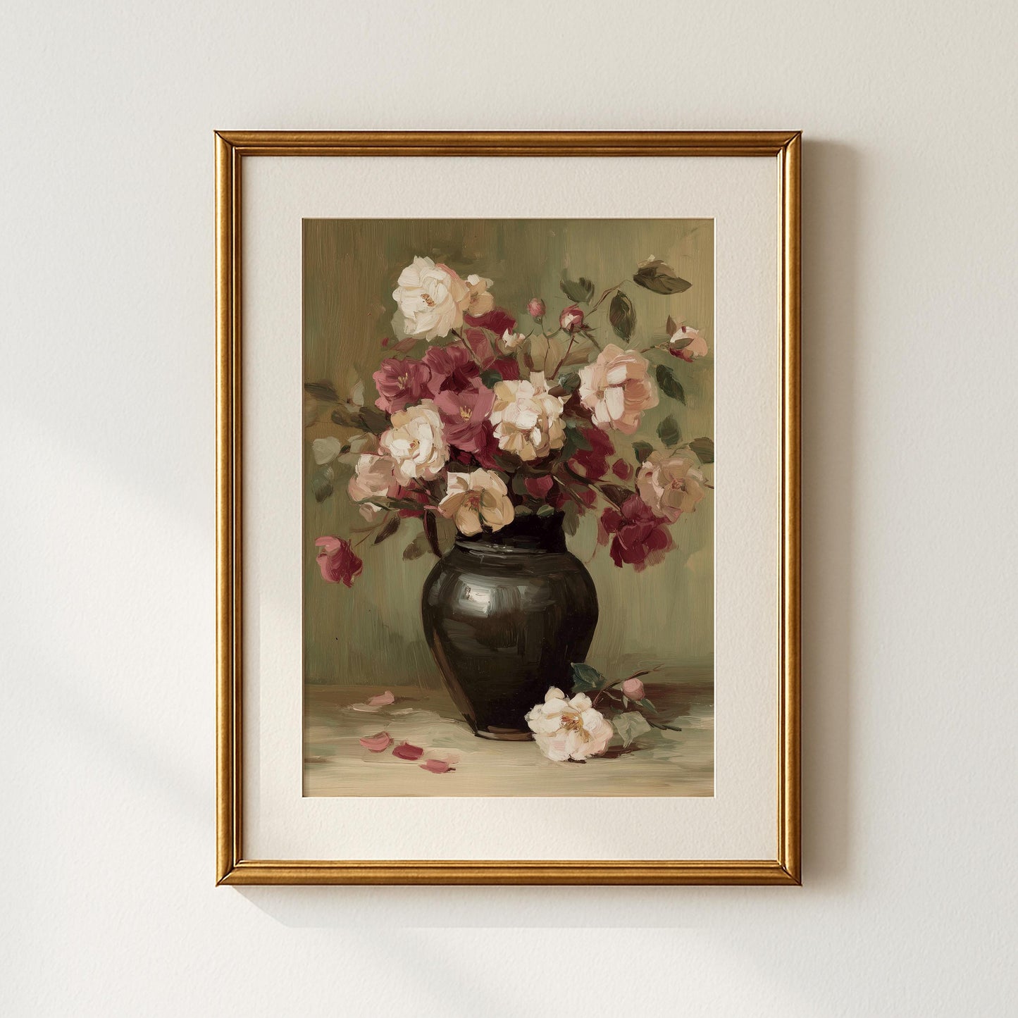 Vintage Flower Bouquet Print