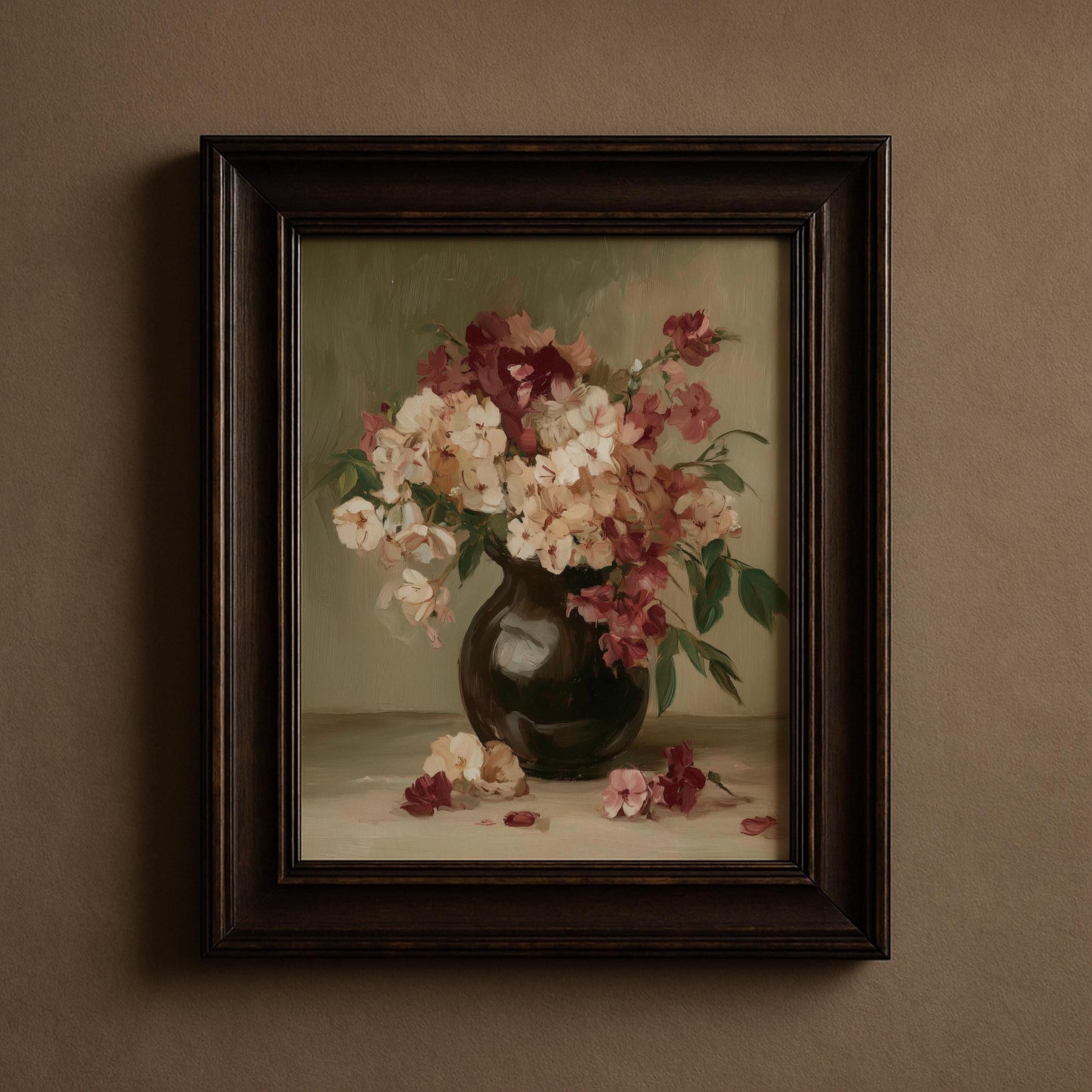 Vintage Floral Still Life Print