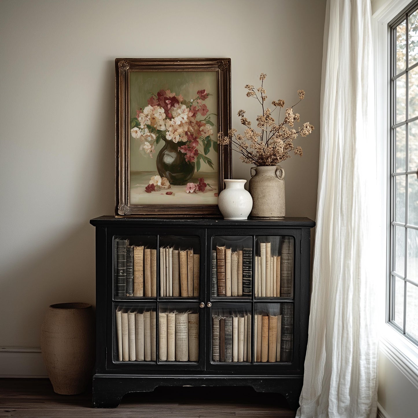 Vintage Floral Still Life Print