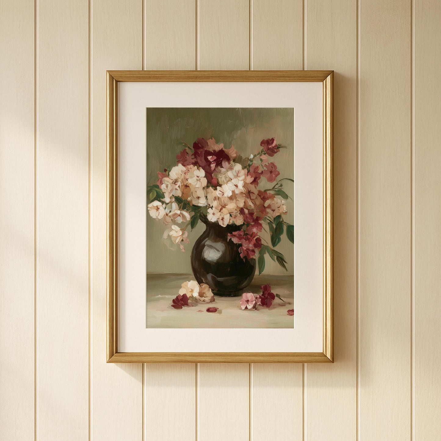 Vintage Floral Still Life Print