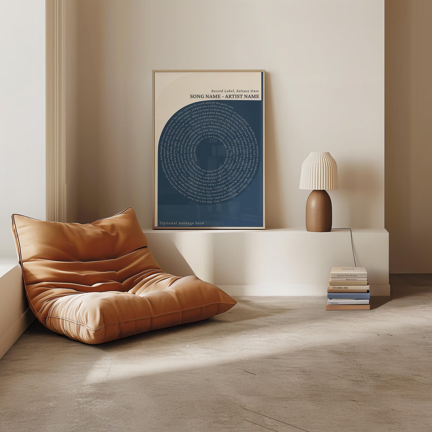 Bauhaus Poster, Custom Song Lyrics Art Print - Modern Vinyl