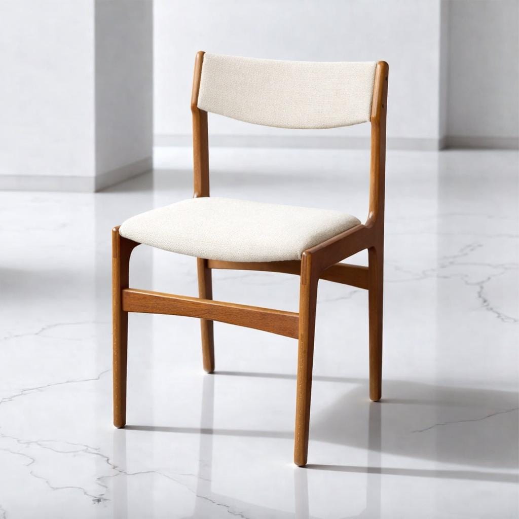 Set of 8 Danish Mid Century Modern Dining Chairs by Erik Buch