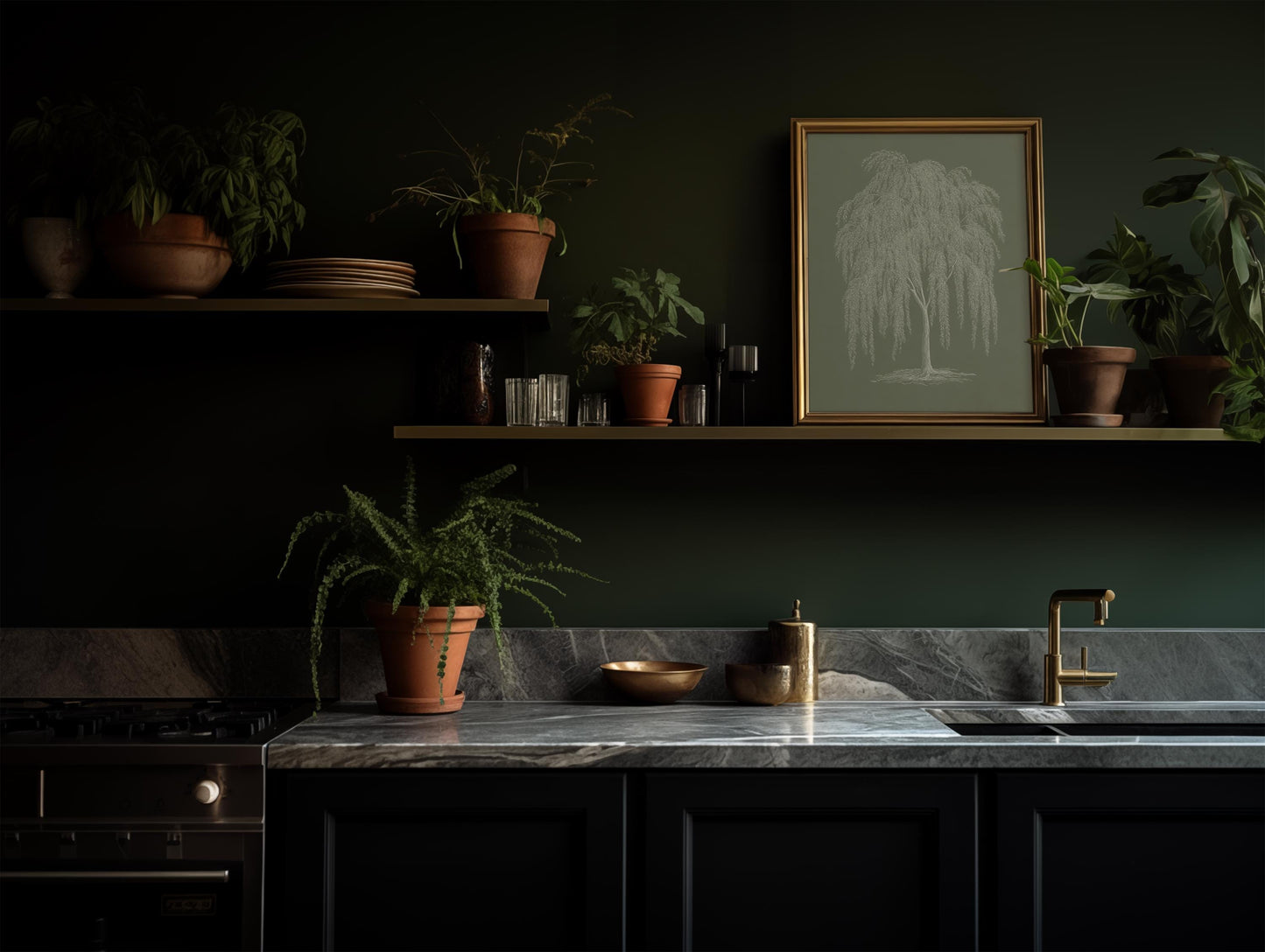 Weeping Willow Tree Print