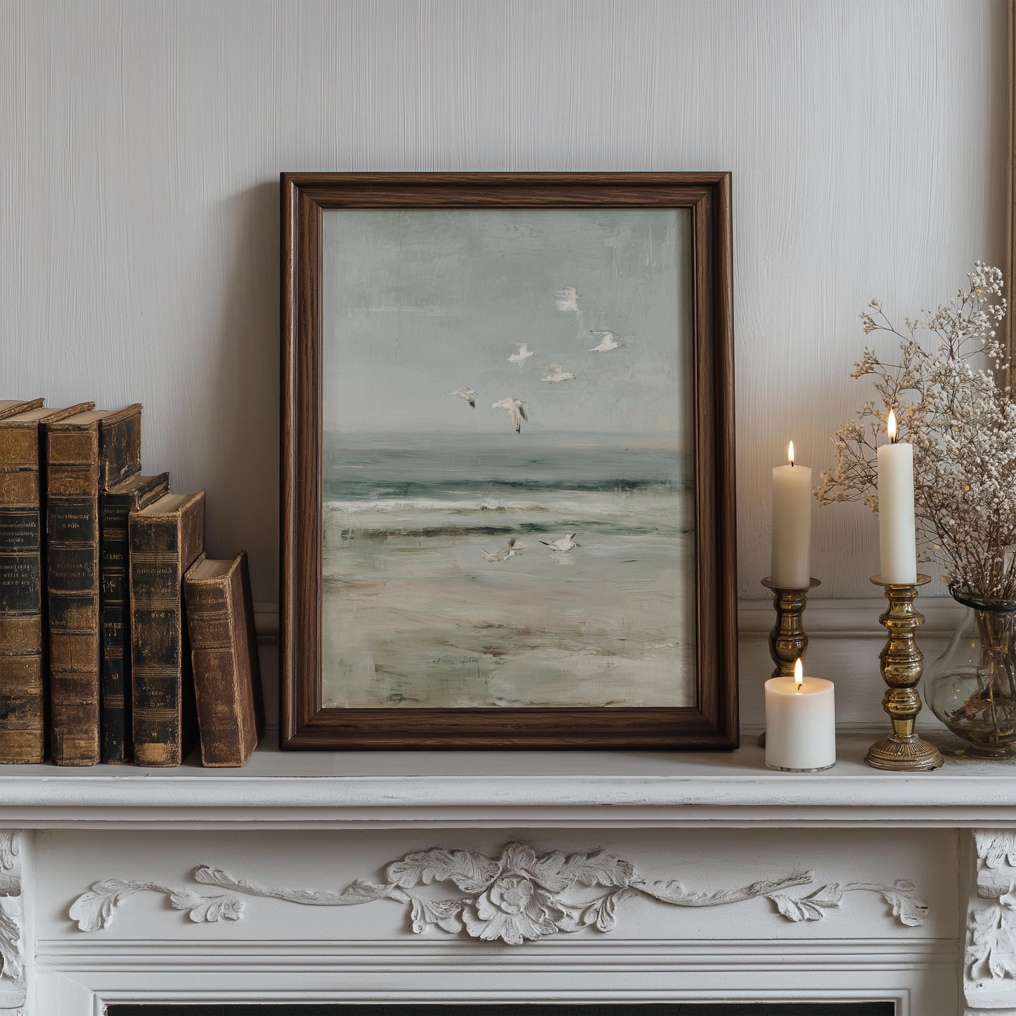 Seagulls Coastal Print