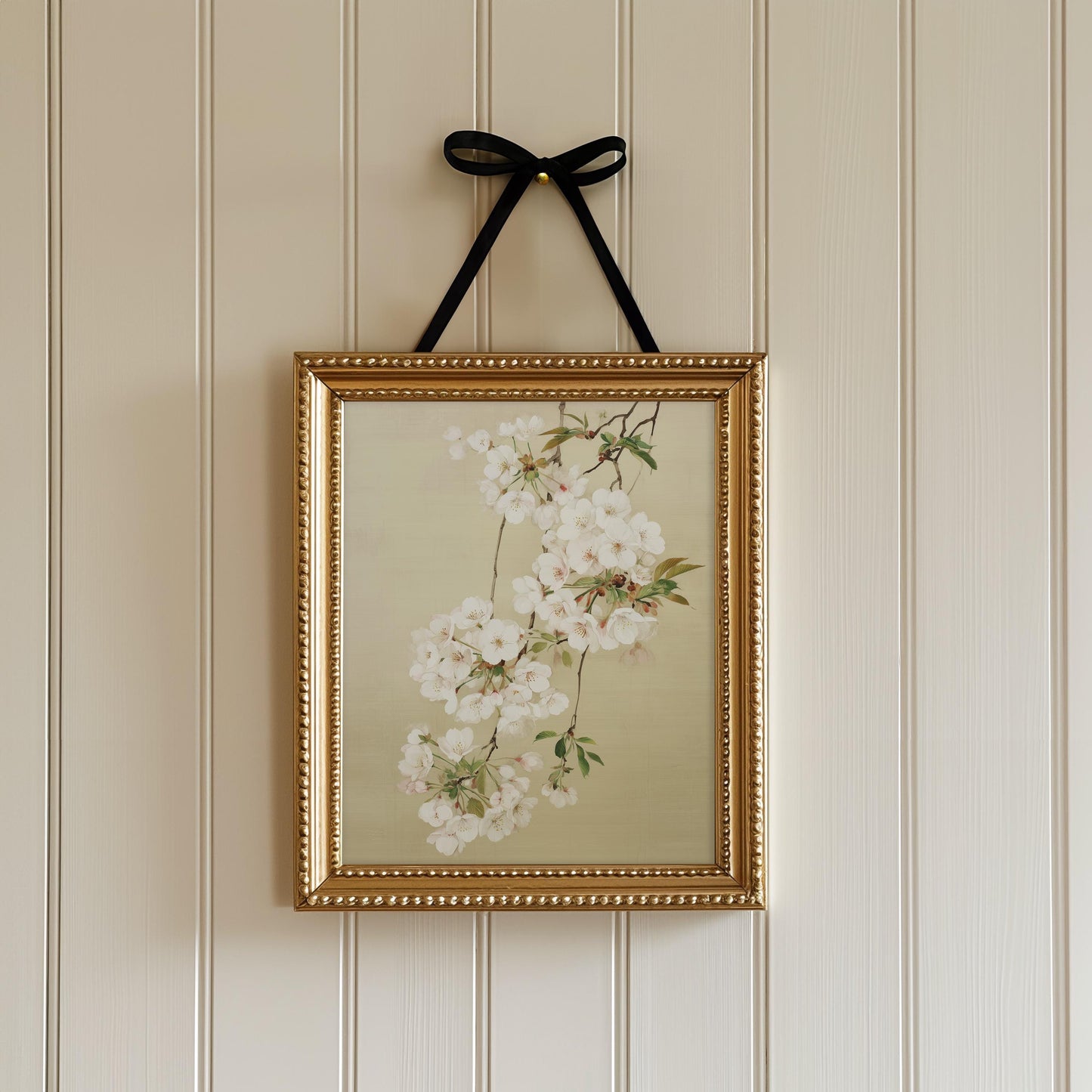 Japanese White Cherry Blossom Print