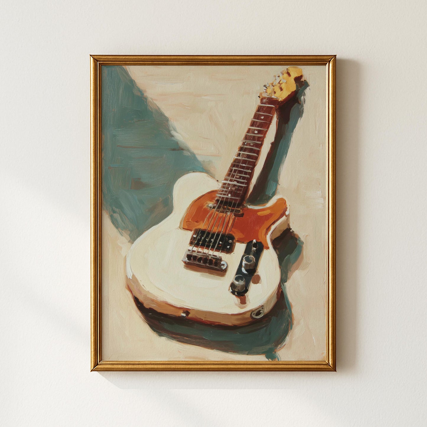 Electric Guitar Print Print for Home or Studio