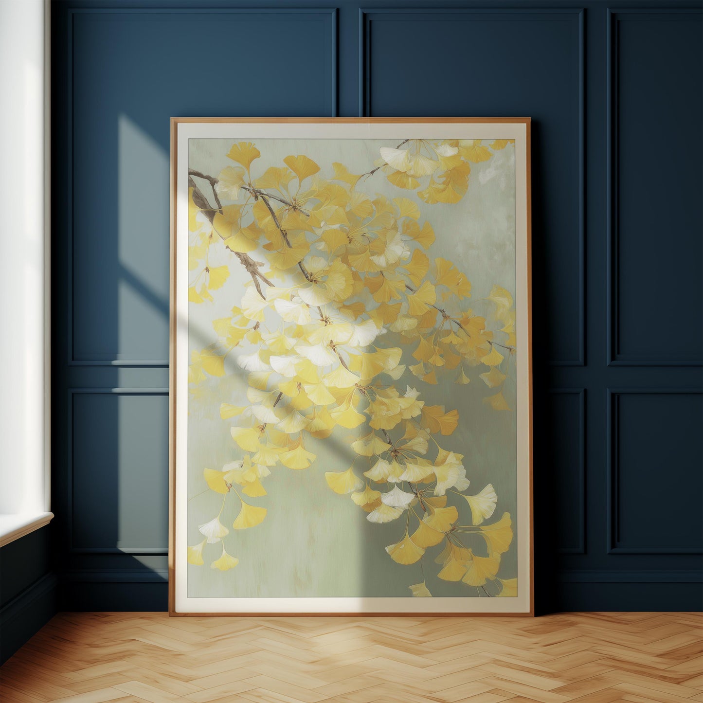 Japanese Ginkgo Leaves Print