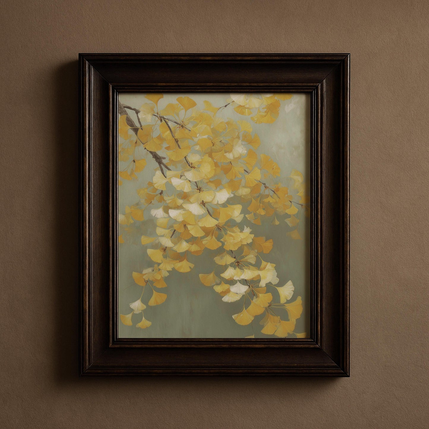 Japanese Ginkgo Leaves Print