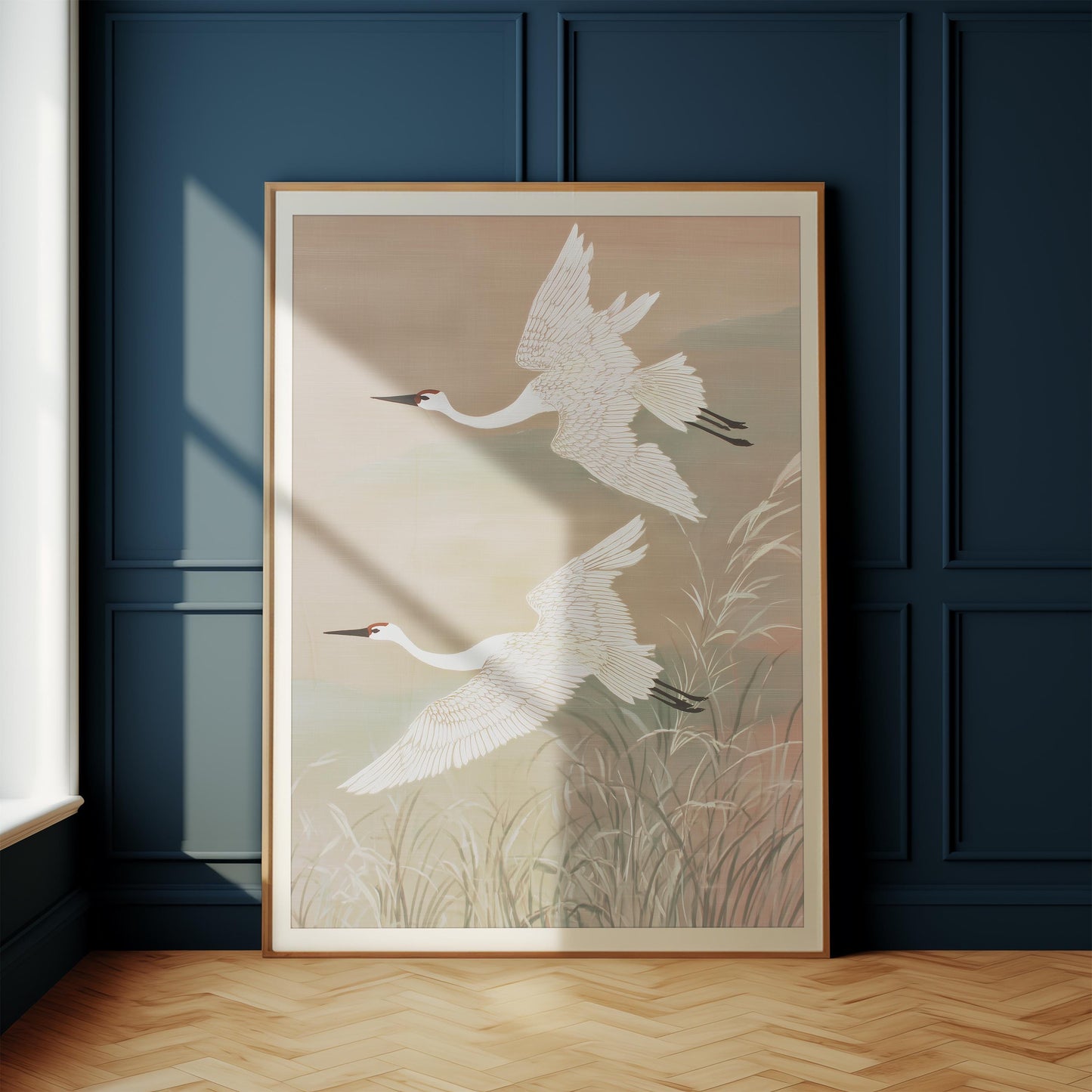 Flying Cranes Japanese Print