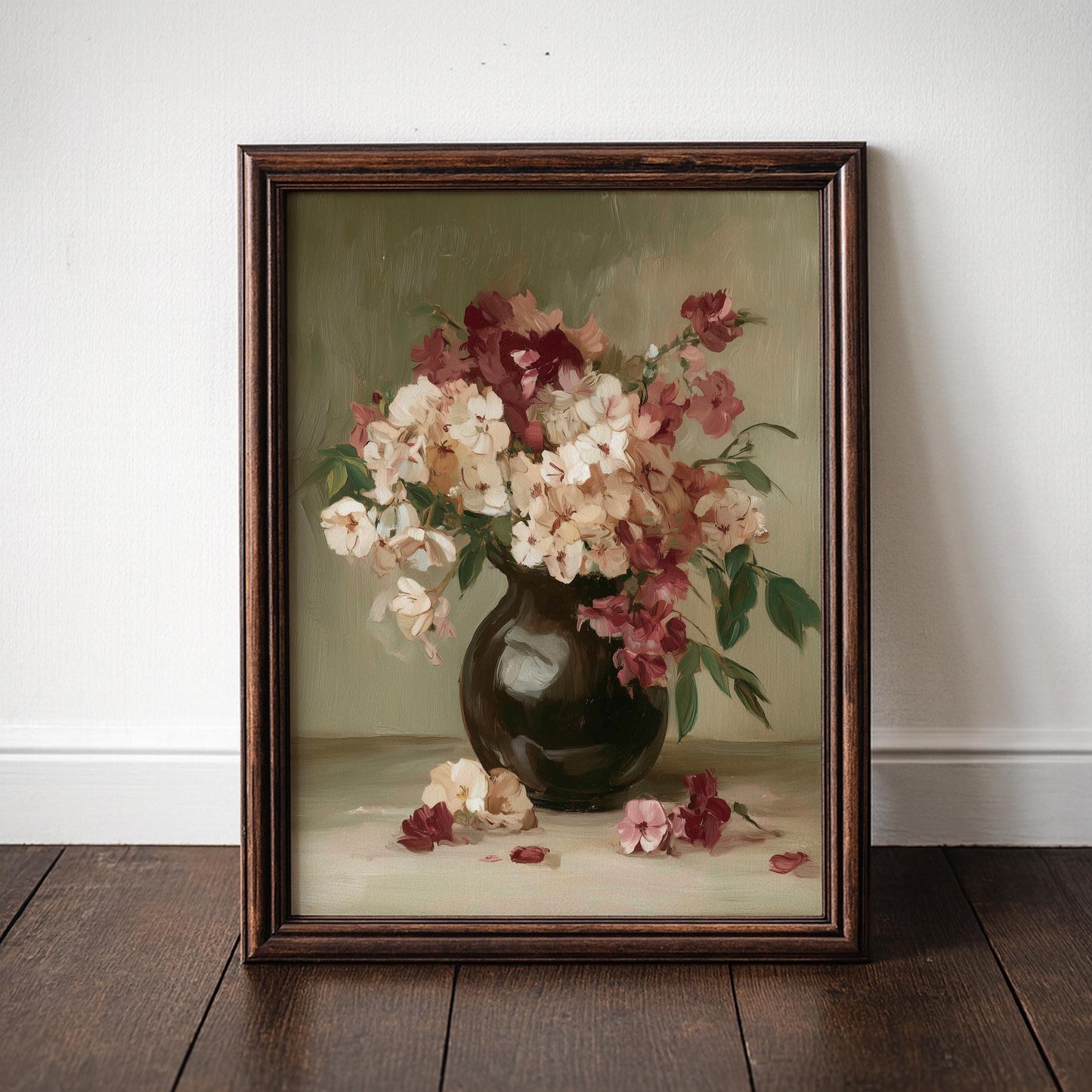Vintage Floral Still Life Print