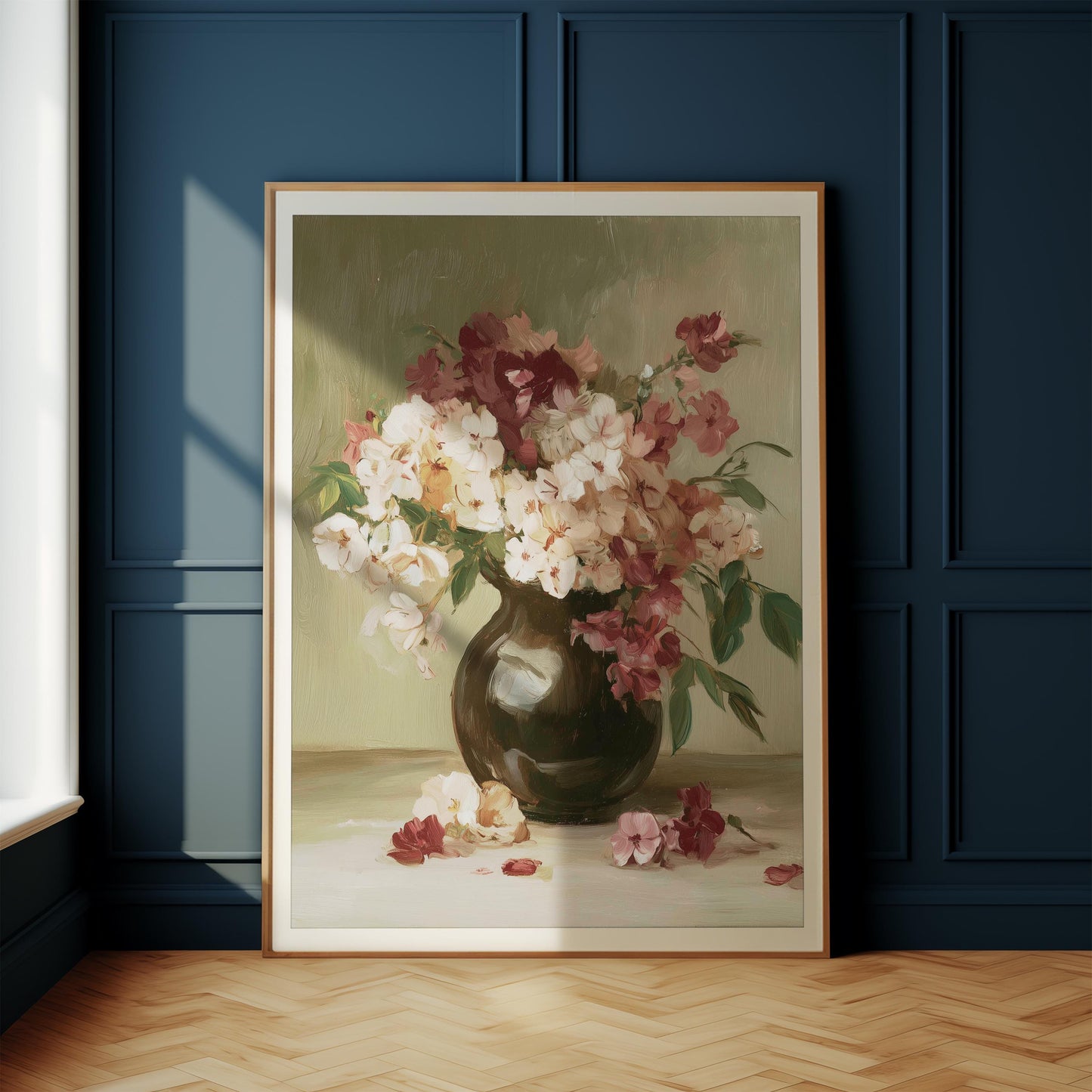 Vintage Floral Still Life Print