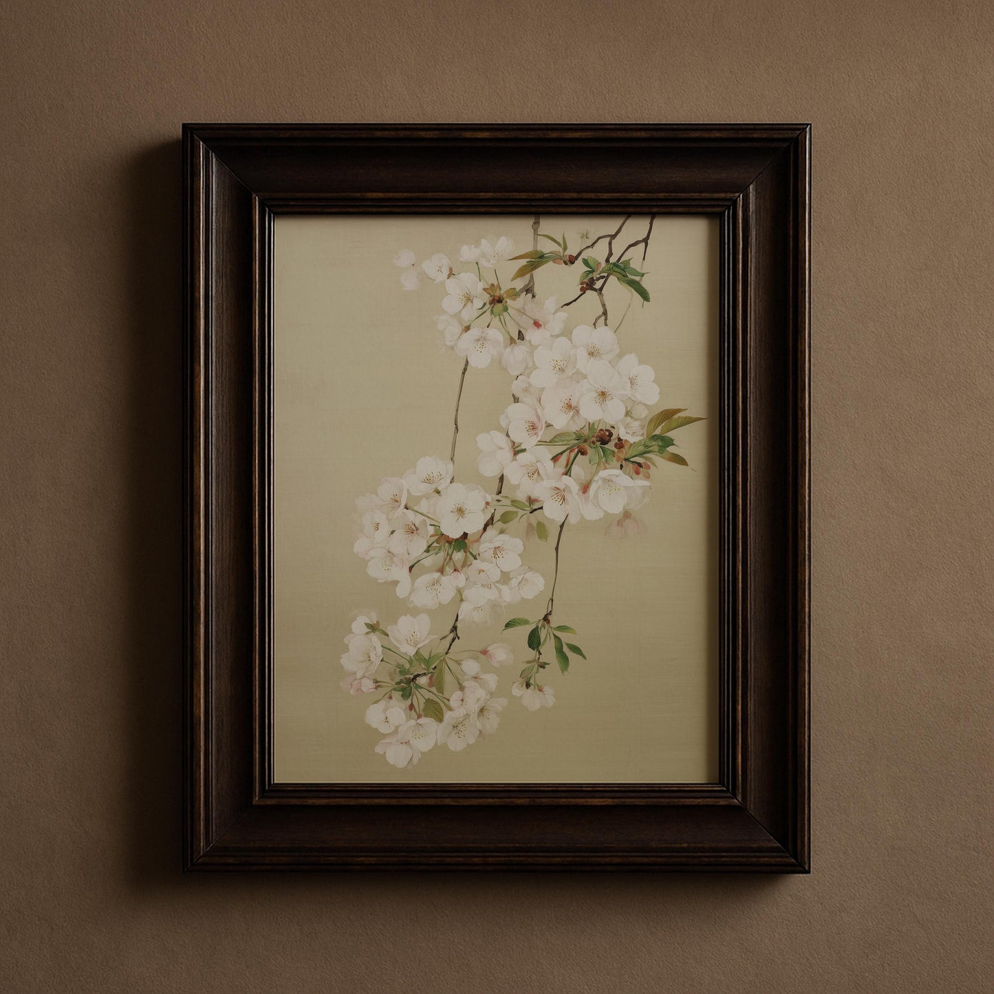Japanese White Cherry Blossom Print